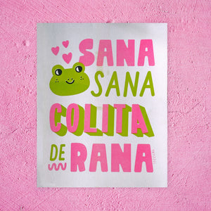 Sana Sana Risograph Print